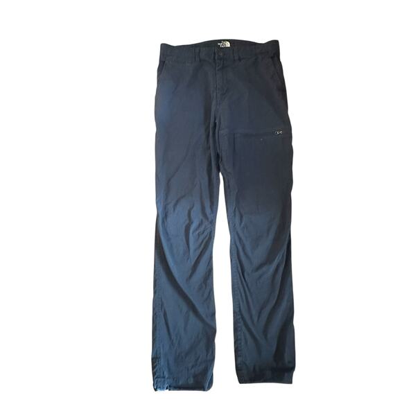 Men 30 TNF The North Face Granite Face Navy Blue Pants Climbing Hike Stretchy - Picture 1 of 5